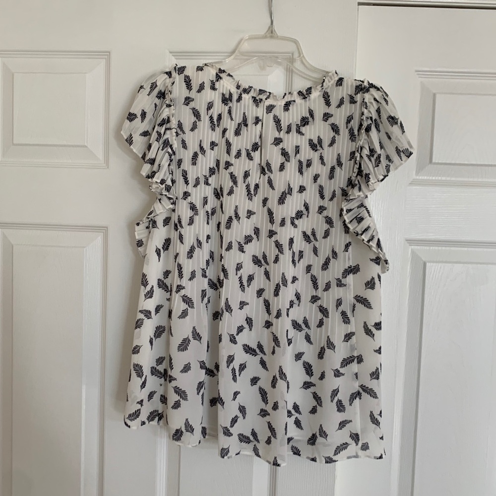 Printed chiffon top